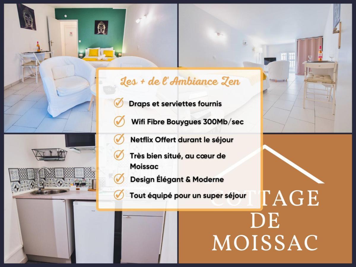 Apt T1 Cosy Et Ambiance Zen "Cottage De Moissac" 外观 照片